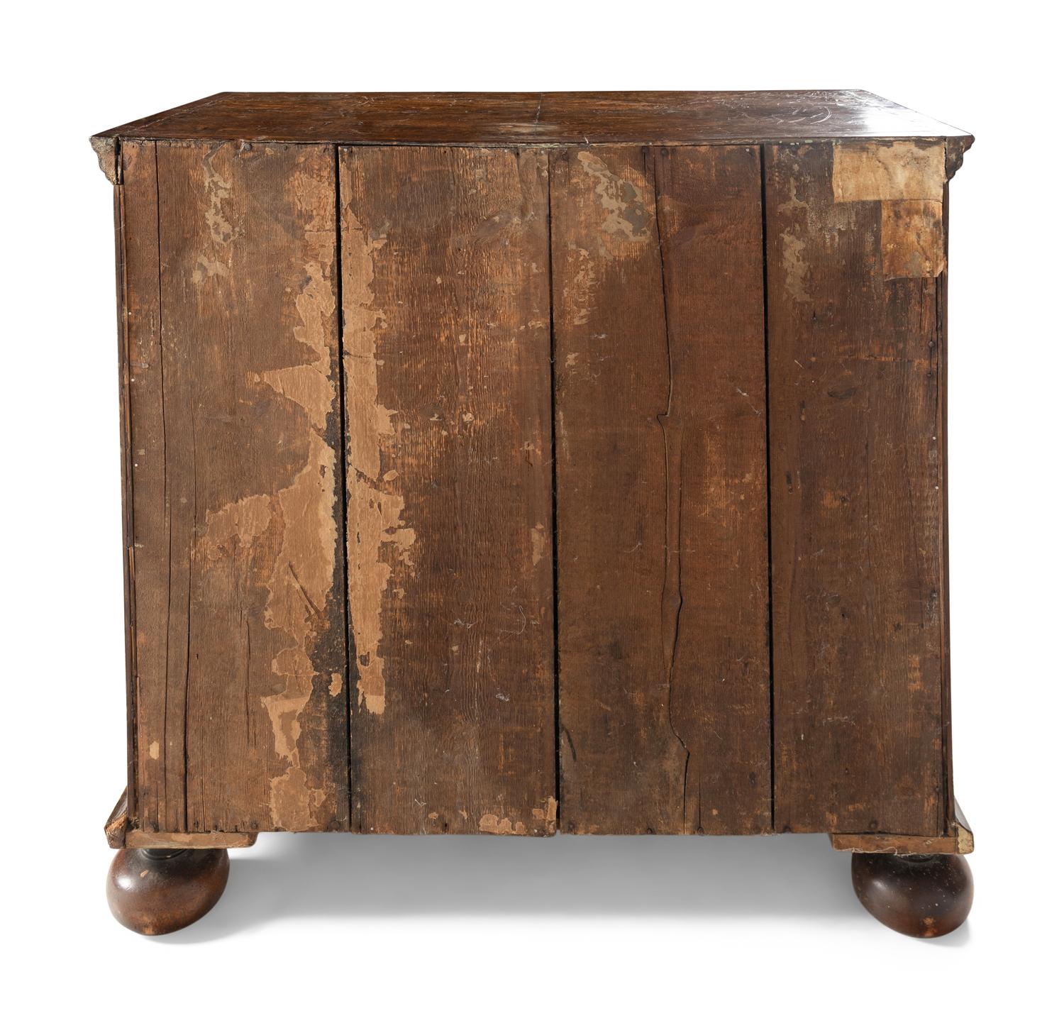 A William and Mary Burl Walnut Chest of Drawers