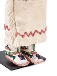 Apache and Plains Beaded Hide Dolls