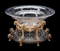 An American Silver Mounted Cut Glass Bowl