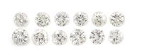 A Collection of Loose Round Brilliant Cut Diamonds,