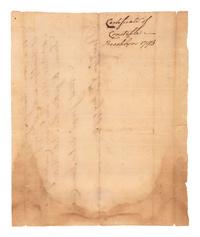 [REVOLUTIONARY WAR]. A group of documents related to Revolutionary War-era figures including signatures of Daniel Brodhead and O.H. Williams.