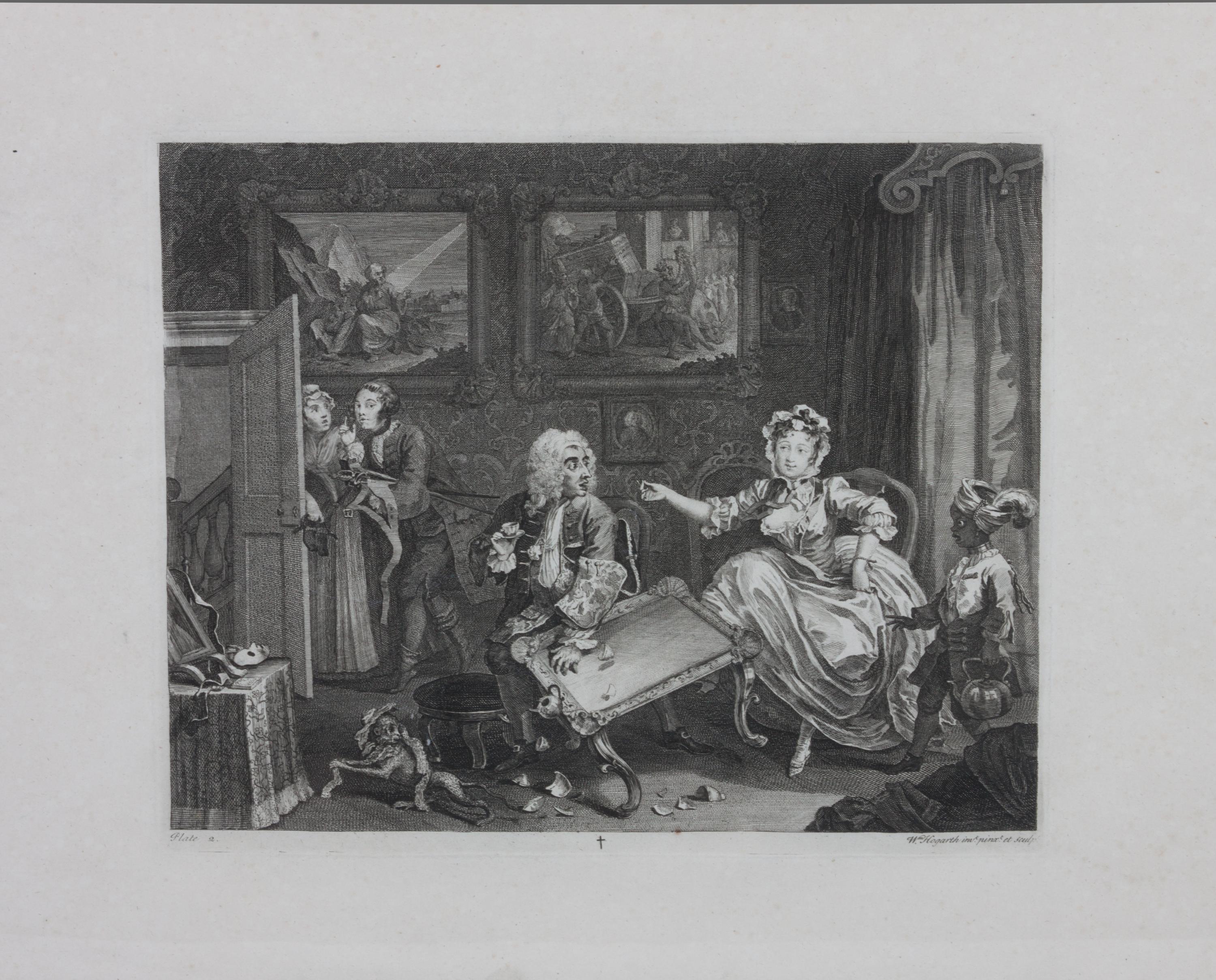 William Hogarth, (British, 1697-1764), A Harlot's Progress (plates 1-6)