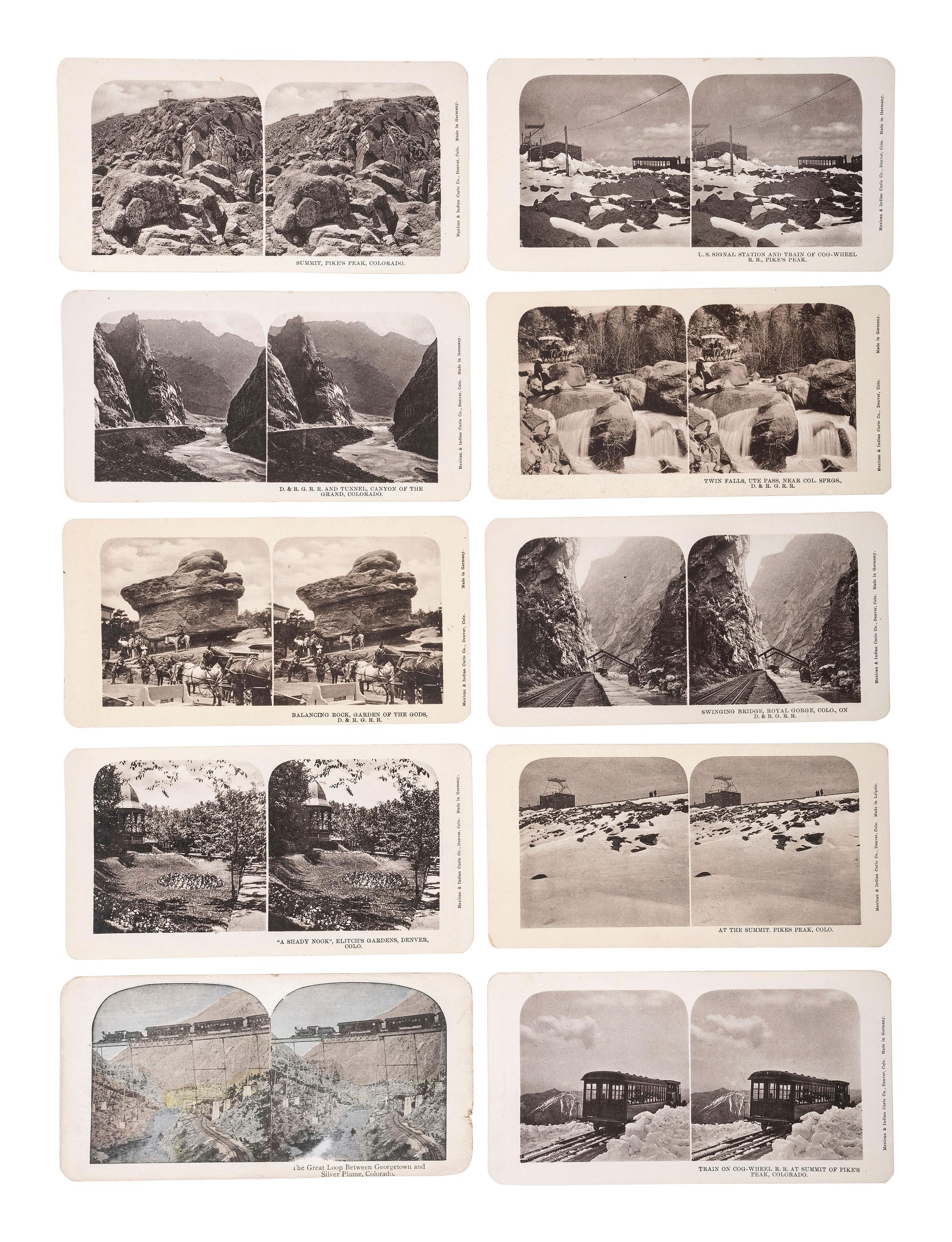 [WESTERN AMERICANA]. A large group of mining and other western scenes, including: