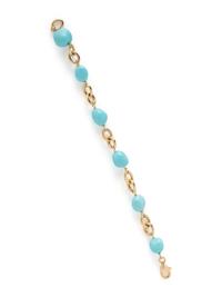 YELLOW GOLD AND TREATED TURQUOISE BRACELET