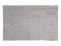 [ENSLAVEMENT]. 2 letters regarding the effects of heat and sun exposure on enslaved persons. 1850.