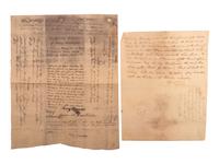 [CIVIL WAR]. Documents related to the surrender and occupation of Charleston, SC.