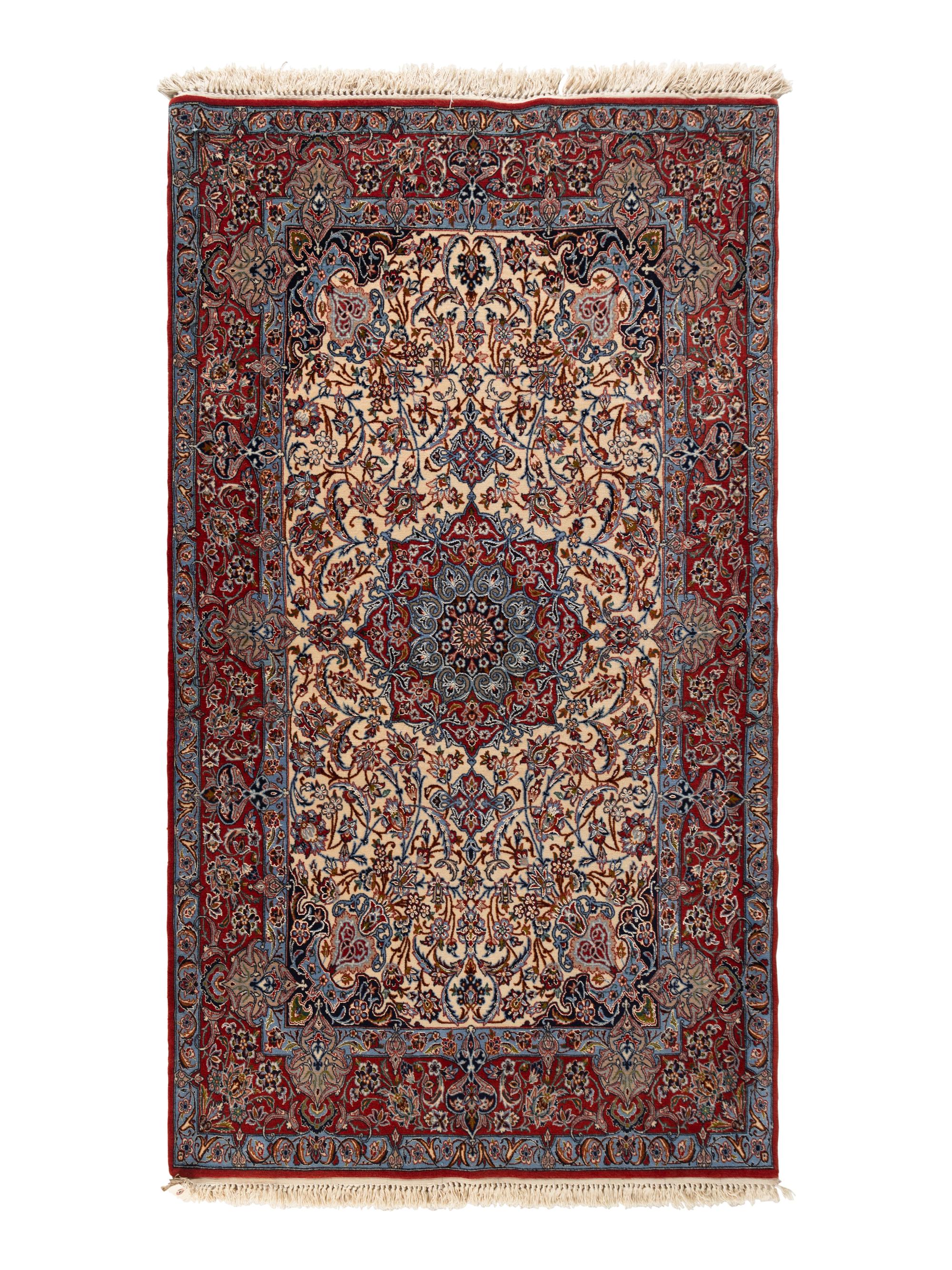 An Isfahan Silk and Wool Rug