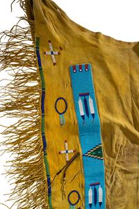 Assiniboine Beaded Hide Leggings, wth Pictorial Elements