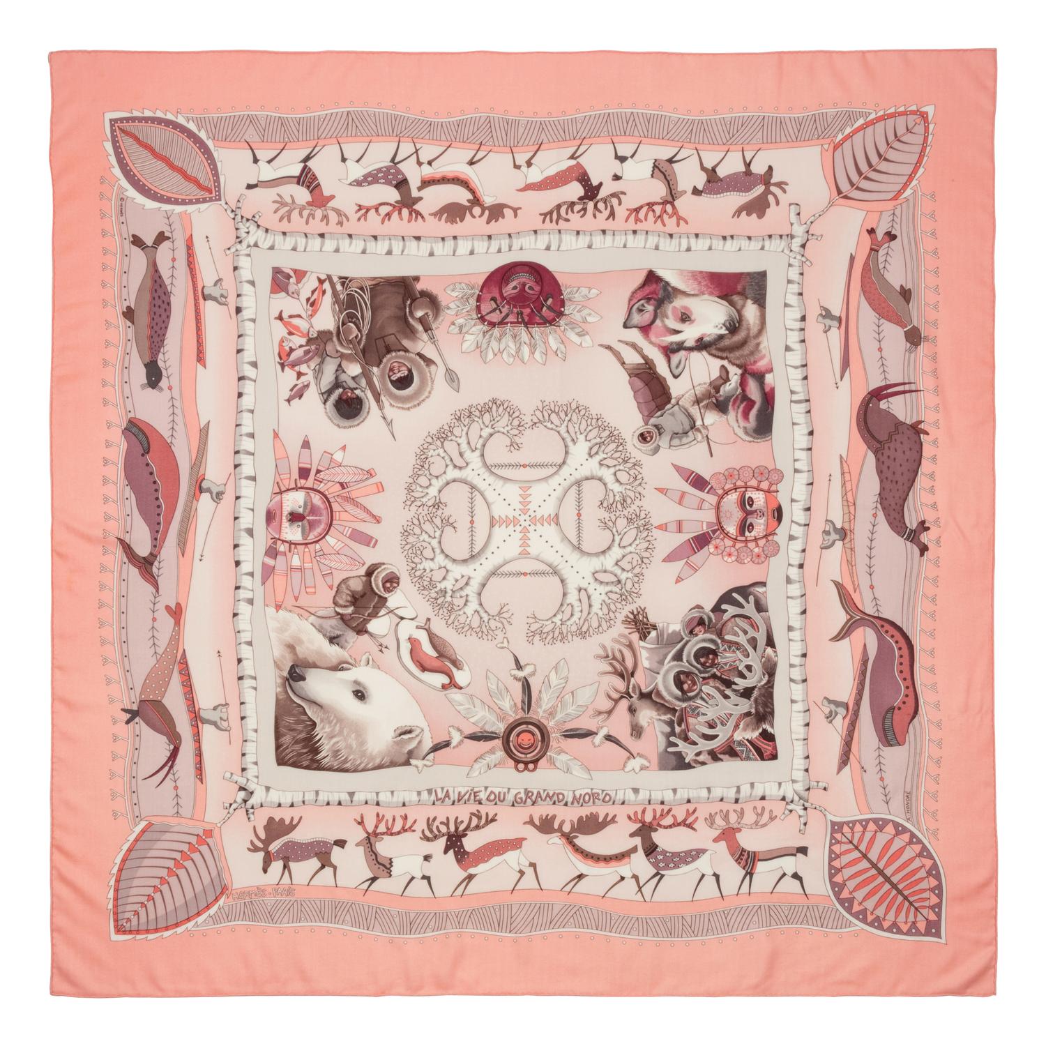 Hermès 140cm Cashmere & Silk Shawl