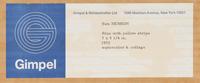 Blue with Yellow Stripe, 1972
