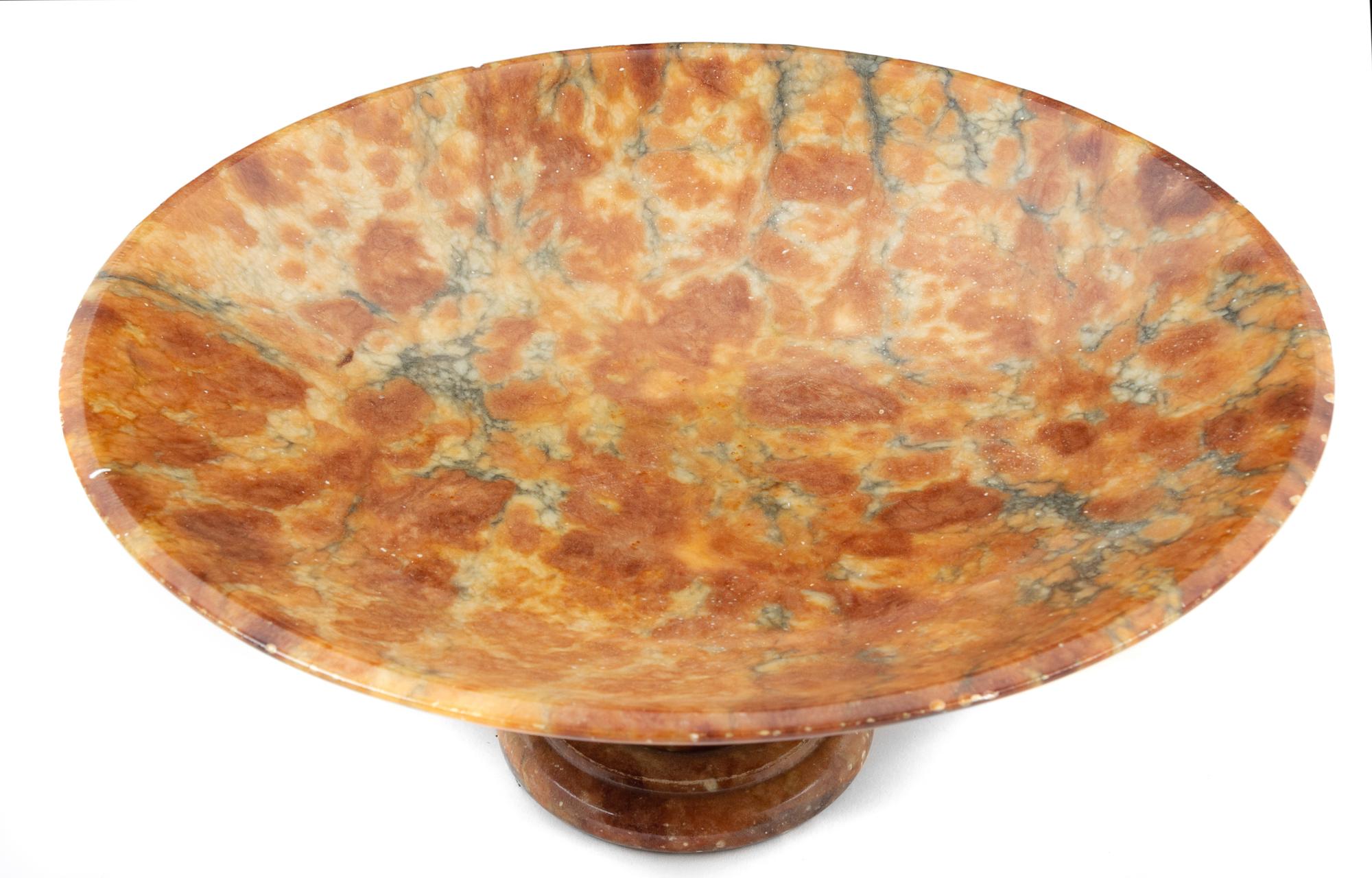 An Italian Marble Tazza Diameter 13 1/2 inches. — LATE 19TH/EARLY 20TH CENTURY