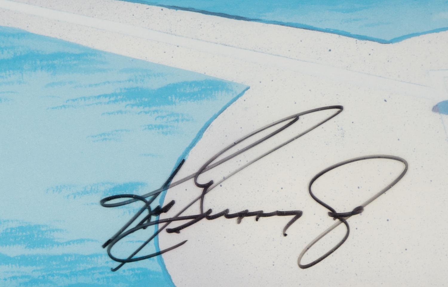 A Ken Griffey Jr. Signed Autograph Warner Brothers "Junior's League" Animation Cel (Upper Deck Authenticated),