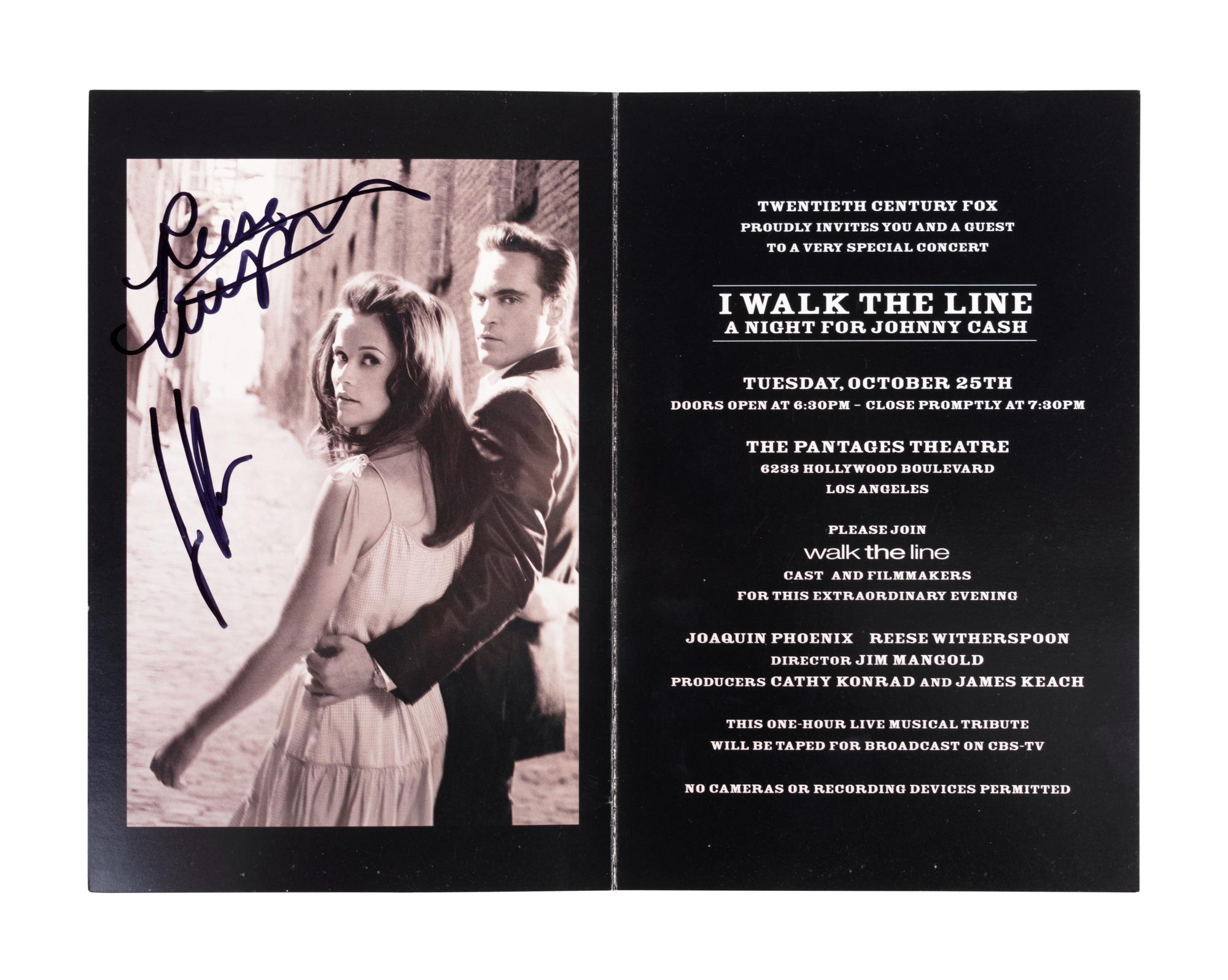 (Film Memorabilia) “Walk the Line”, Fox 2000 Pictures, 2005.