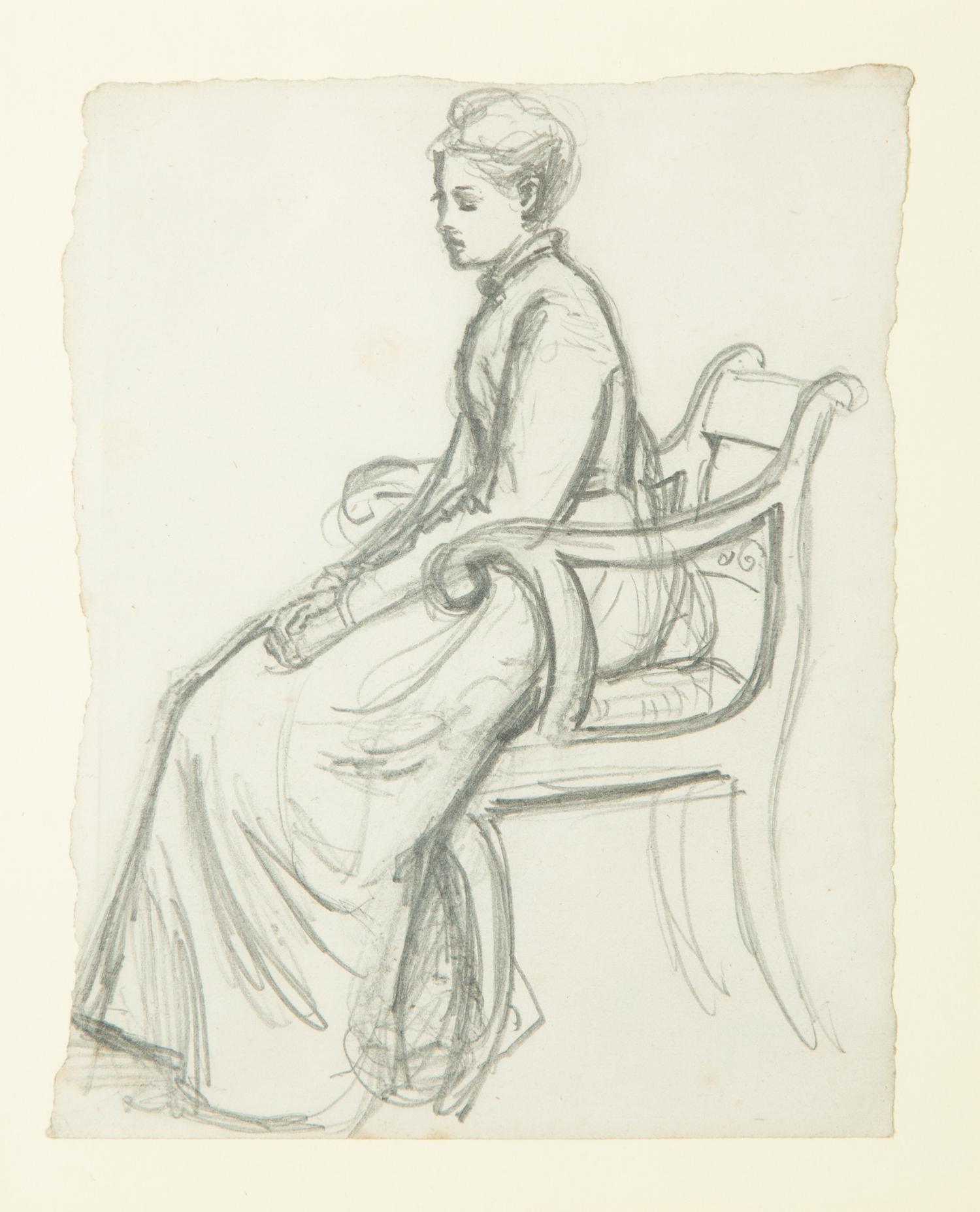 Contemplation , circa 1870s