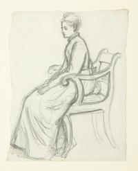 Contemplation , circa 1870s