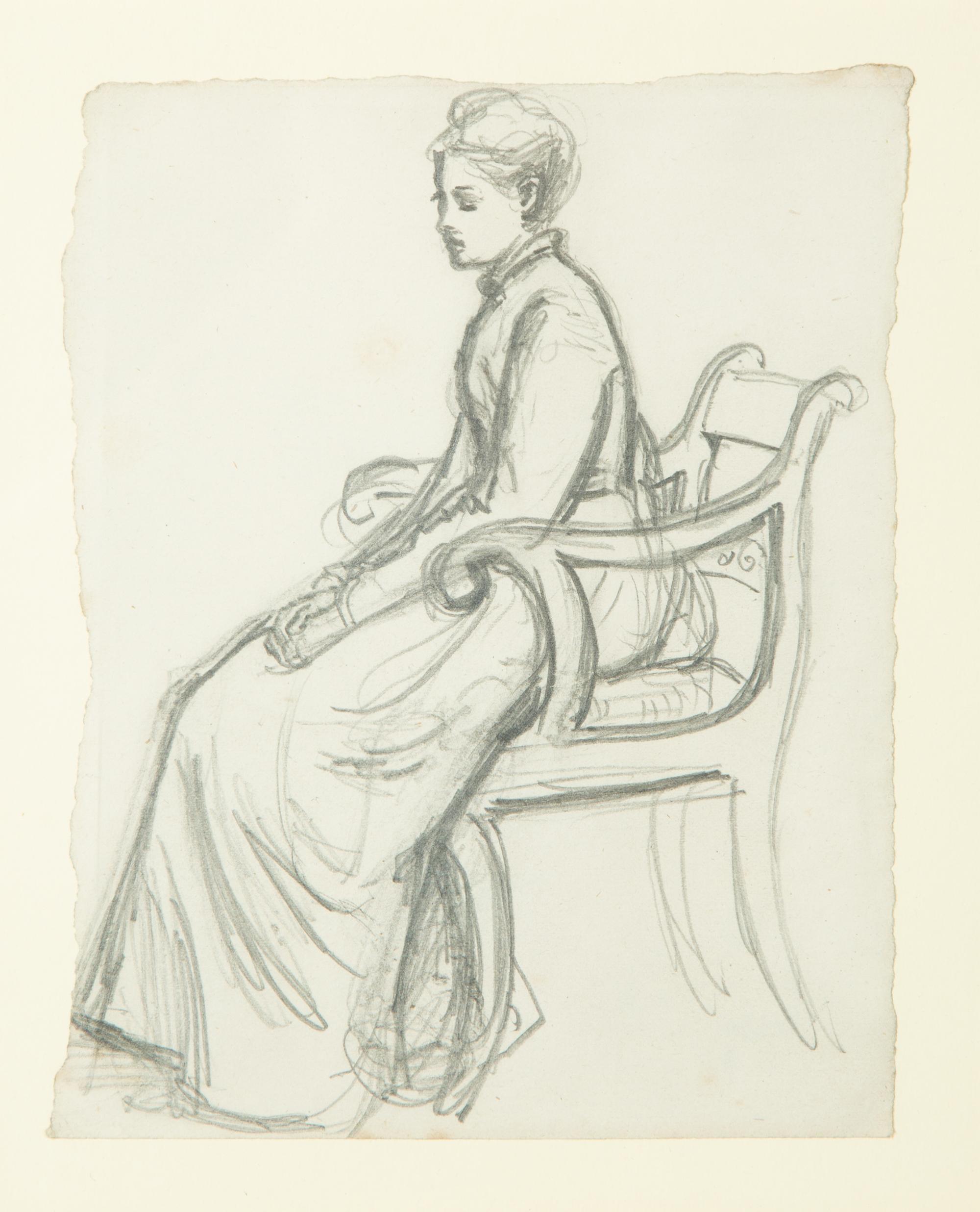 Contemplation , circa 1870s