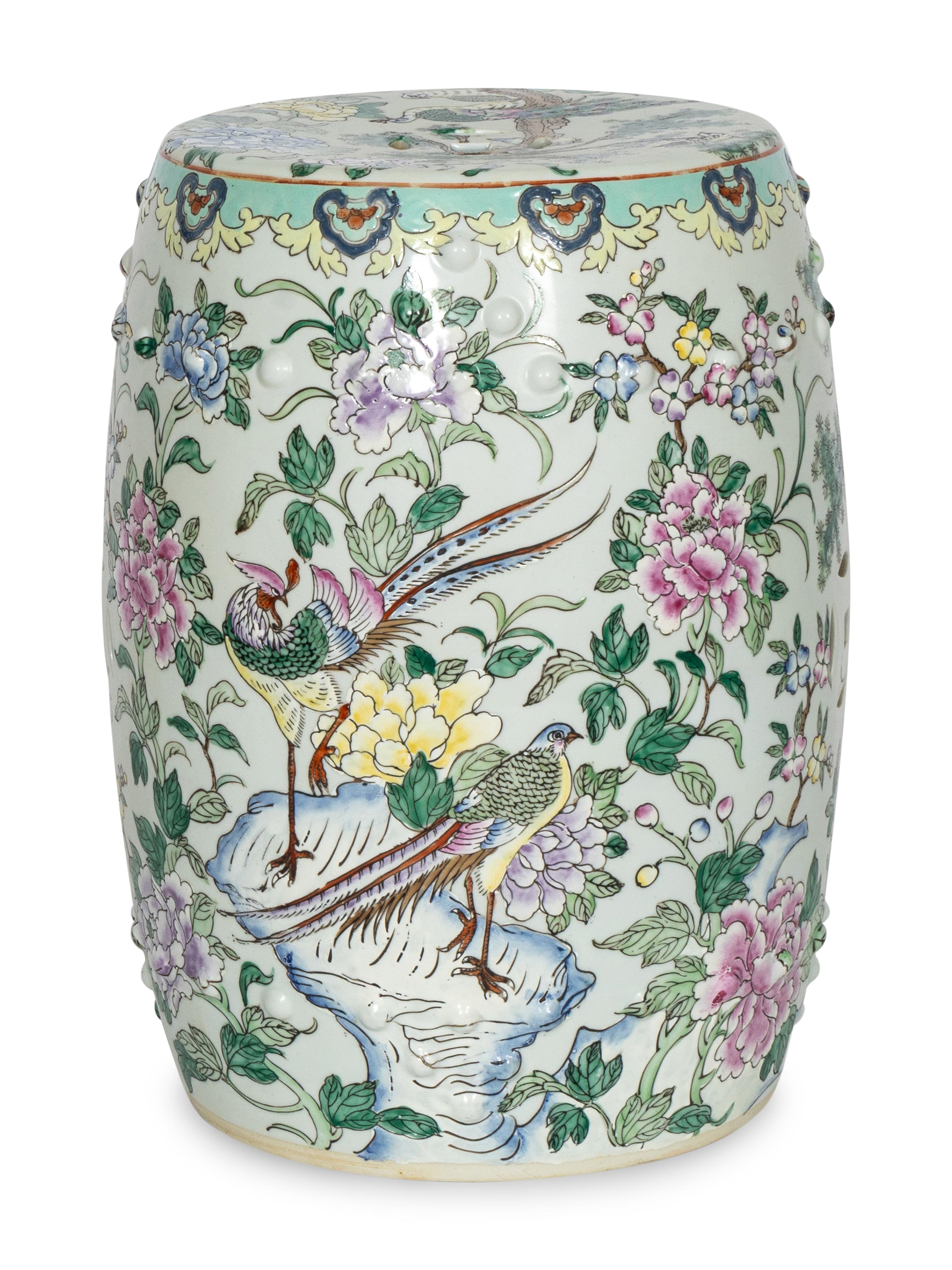 A Chinese Porcelain Garden Stool