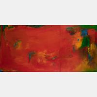Chinese Vermillion (Diptych)