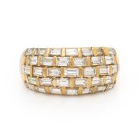 Diamond and Yellow Gold Ring