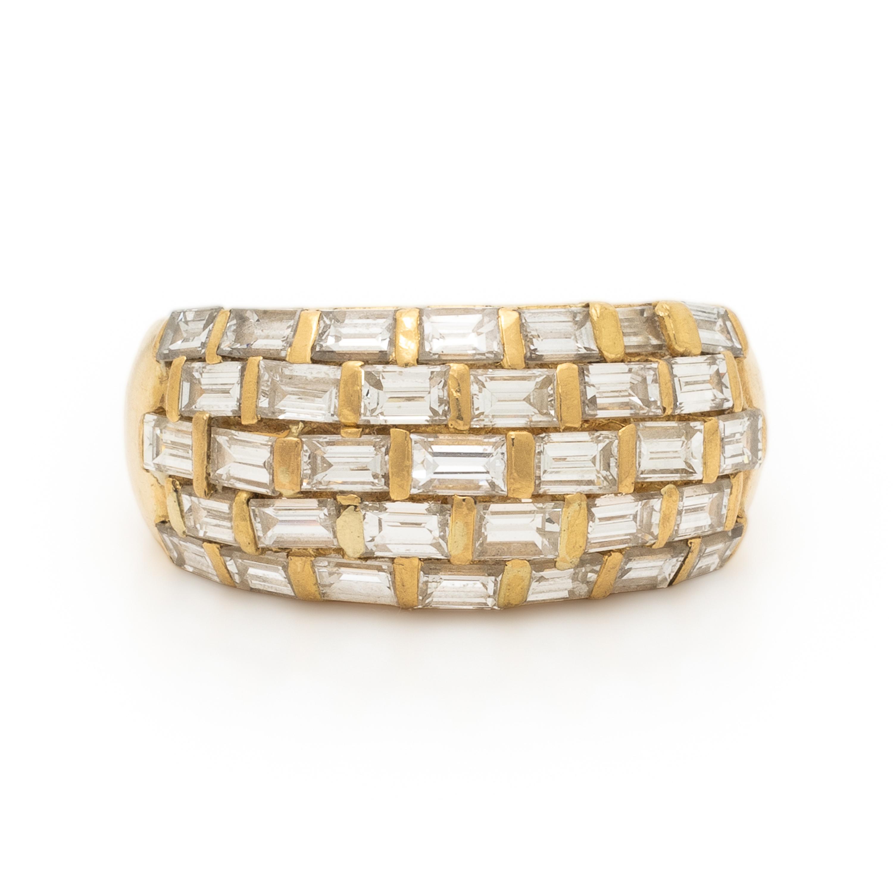 Diamond and Yellow Gold Ring