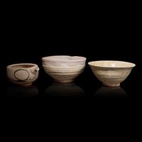Two Japanese Ceramic Bowls and a Pouring Vessel, 19th Century and Earlier