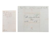 [US NAVY]. Antebellum naval-related correspondence, including: