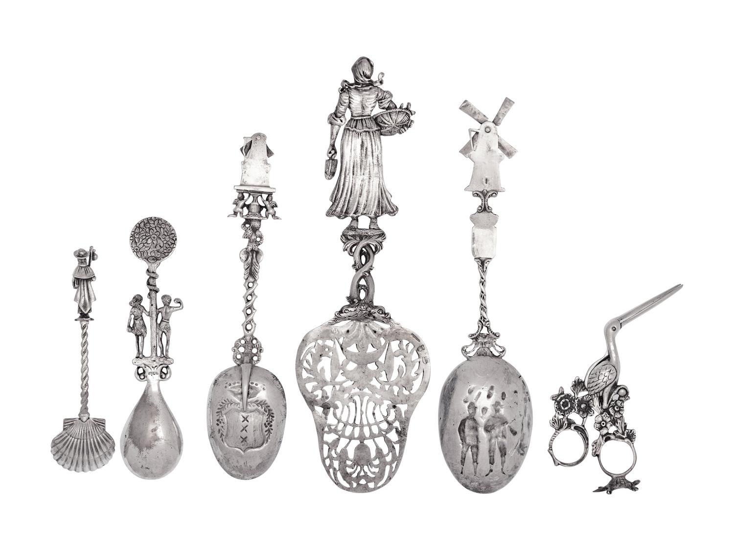 A Collection of Continental Flatware Articles