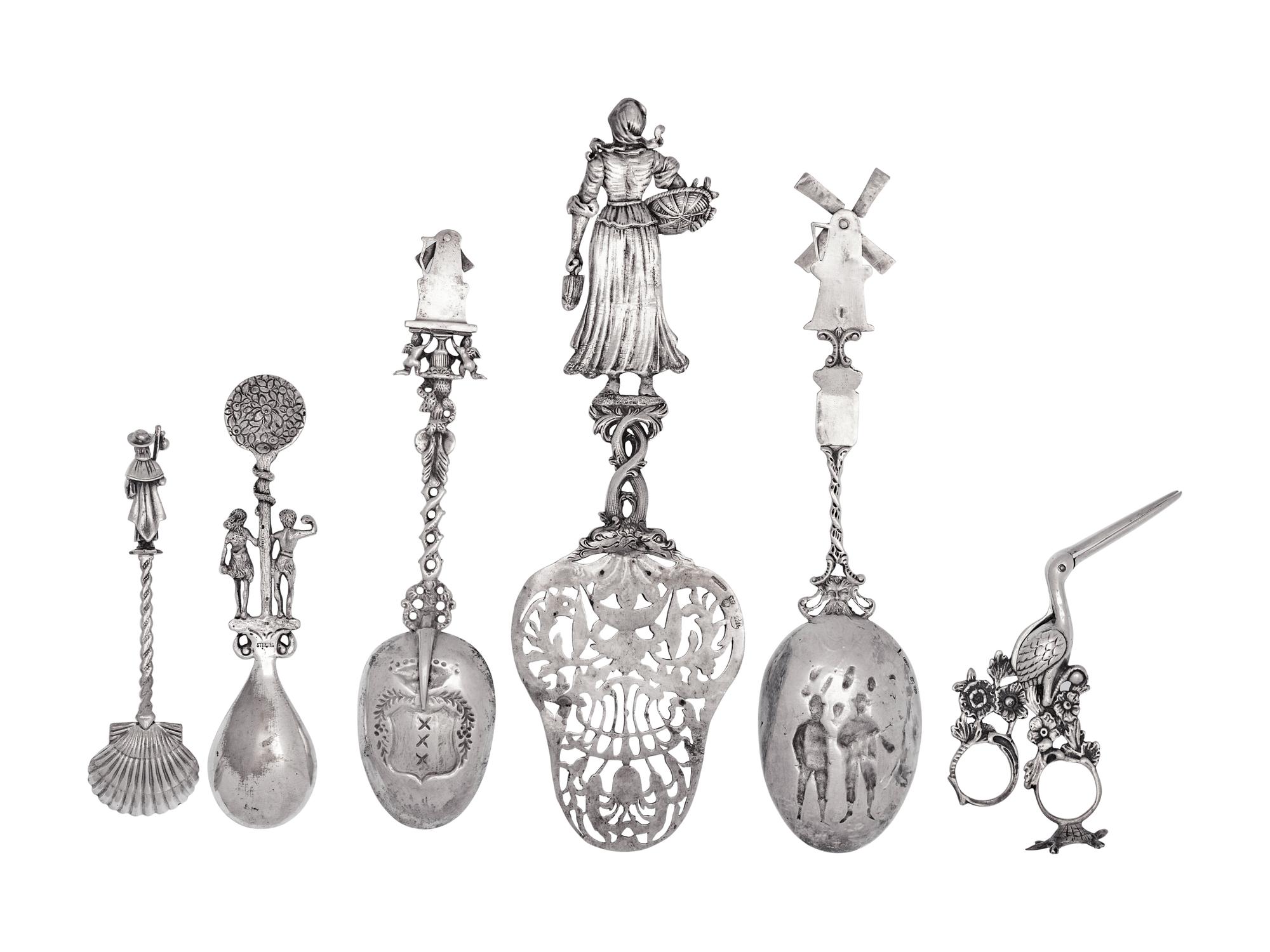 A Collection of Continental Flatware Articles
