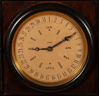 An American Walnut Calendar Clock