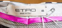 An Etro Black Print Pant, Size 48.