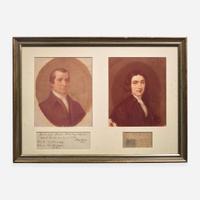 [Americana] [Declaration of Independence] Clark, Abraham, and John Hart Group of 2 Documents, signed