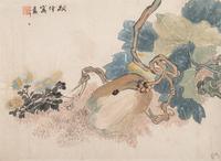 Two Chinese Hanging Scrolls Depicting Flowers and Plants