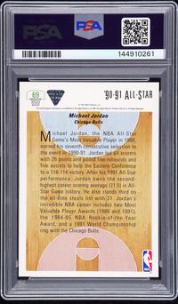 A 1991 Upper Deck Michael Jordan Signed Autograph Basketball Card No. 69 (PSA 10 GEM MINT AUTO) — Autograph obtained from Jordan by Make-A-Wish child in 1992 at Chicago Stadium