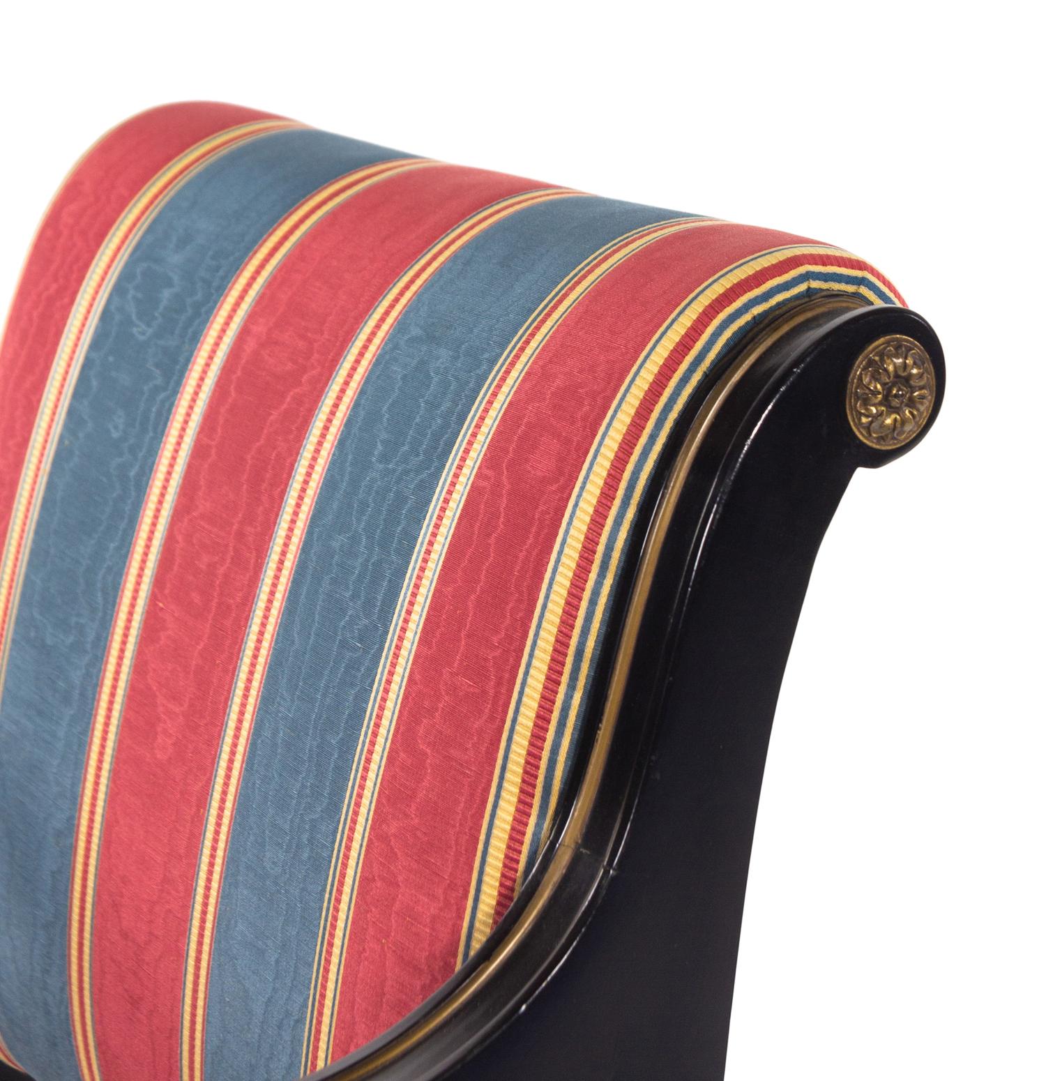 A Pair of Ebonzied Armchairs