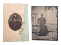 [AFRICAN AMERICANA]. A group of 4 photographs of African American subjects, comprising: