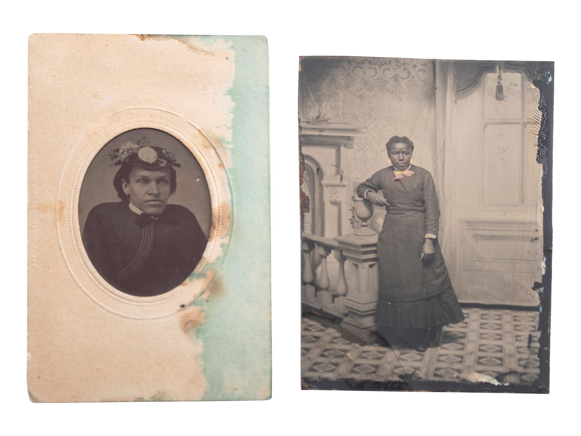 [AFRICAN AMERICANA]. A group of 4 photographs of African American subjects, comprising: