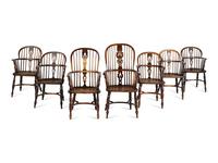 A Set of Six English Windsor Armchairs