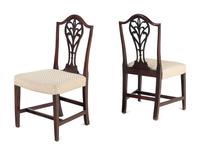 A Pair of George III Mahogany Side Chairs