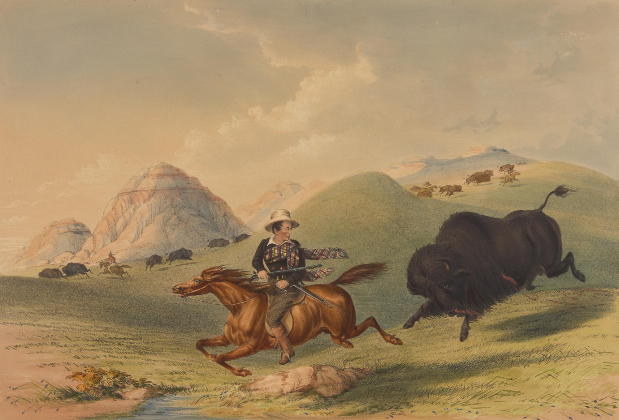 [Native-Americana] Catlin, George. Catlin's North American Indian Portfolio. Hunting Scenes and Amusements of the Rocky Mountains and Prairies of America...