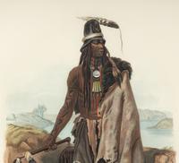 BODMER, Karl (1809-1893). ACKERMANN & Co., publisher. Abdih-Hiddisch... A Minatarre Chief .