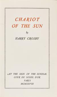 [Black Sun Press] Crosby, Harry. Chariot of the Sun