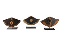 A Set of Three Chinese Straw Hats