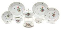 A Nymphenburg Porcelain Partial Dinner Service Diameter of first 10 3/8 inches. — 20TH CENTURY