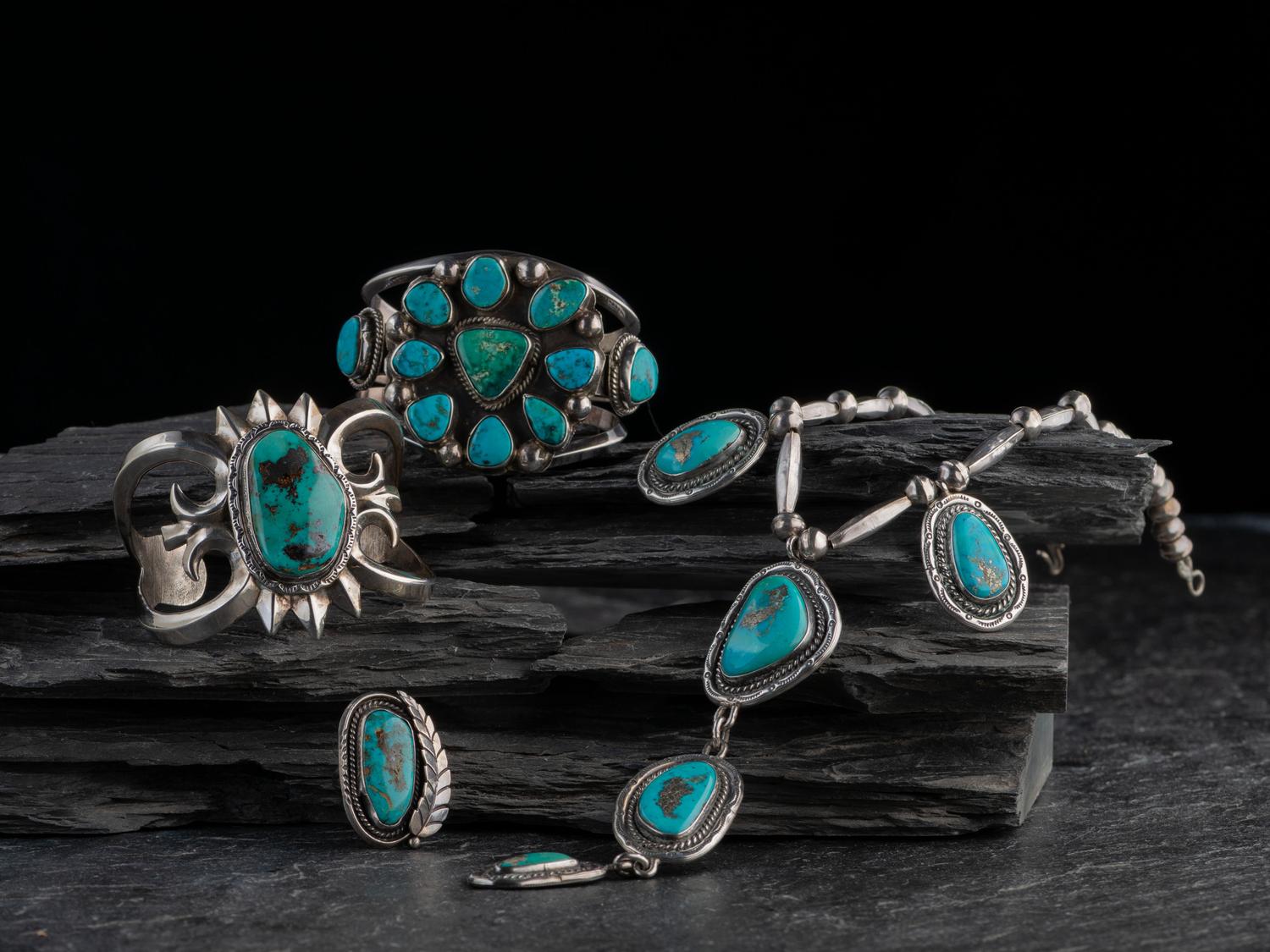 Navajo Silver and Turquoise Jewelry