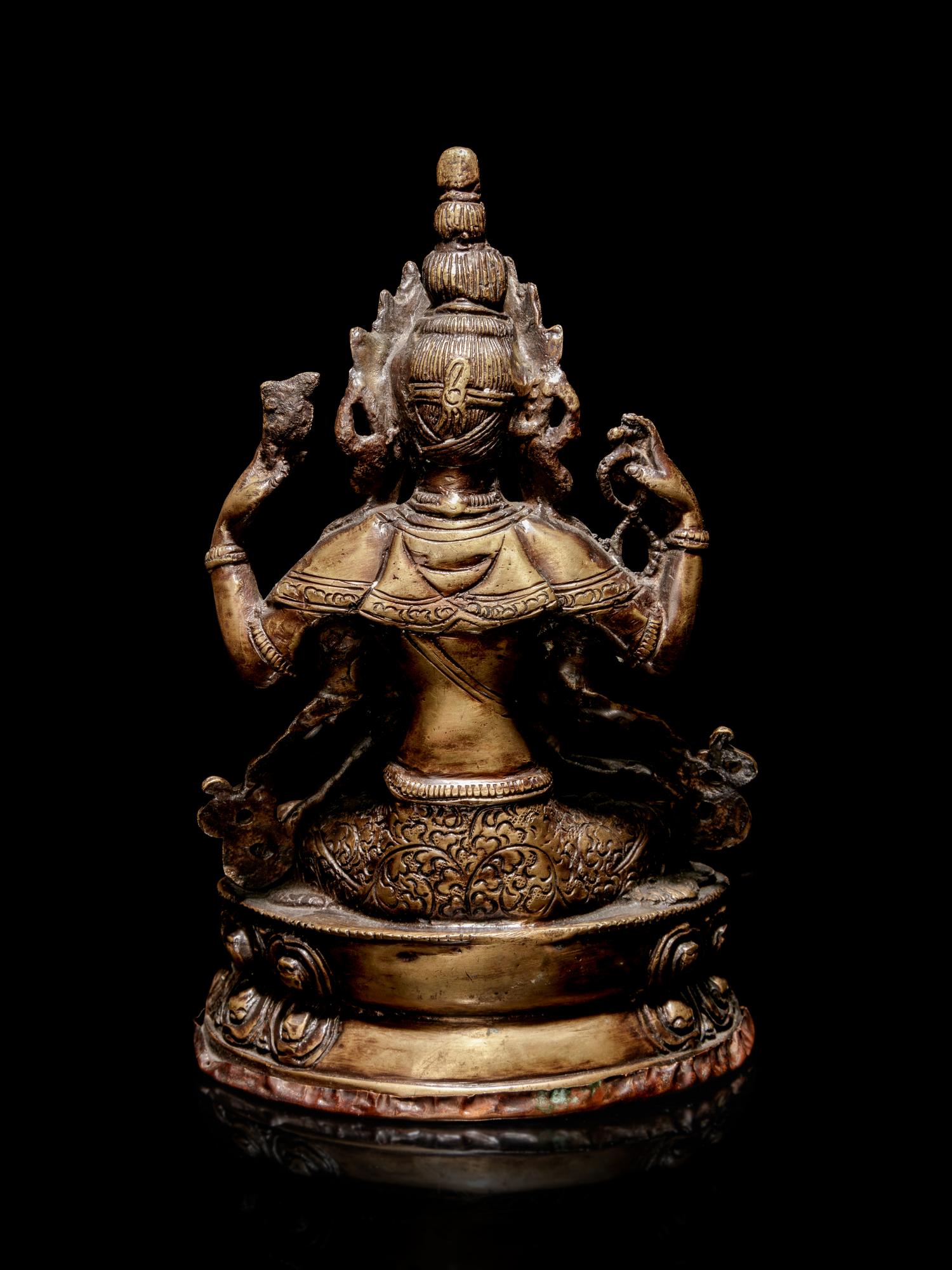 A Sino-Tibetan Gilt Bronze Figure of Bodhisattva