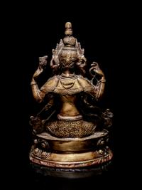 A Sino-Tibetan Gilt Bronze Figure of Bodhisattva