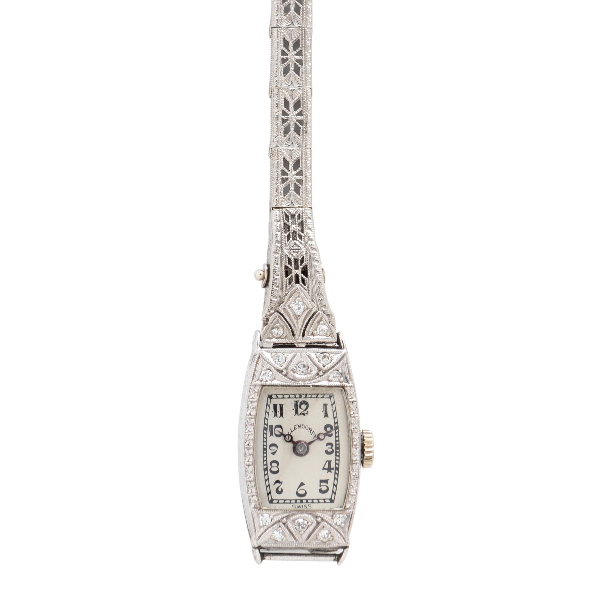 COLLECTION OF WHITE GOLD AND DIAMOND JEWELRY