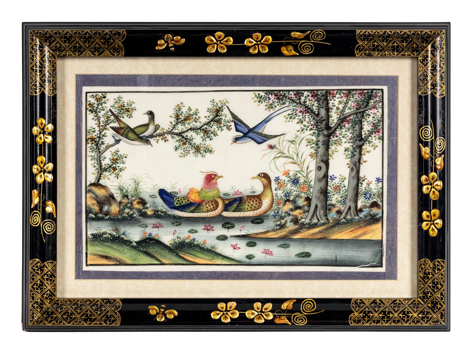 A Group of Six Chinese Export Pith Paintings