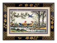 A Group of Six Chinese Export Pith Paintings