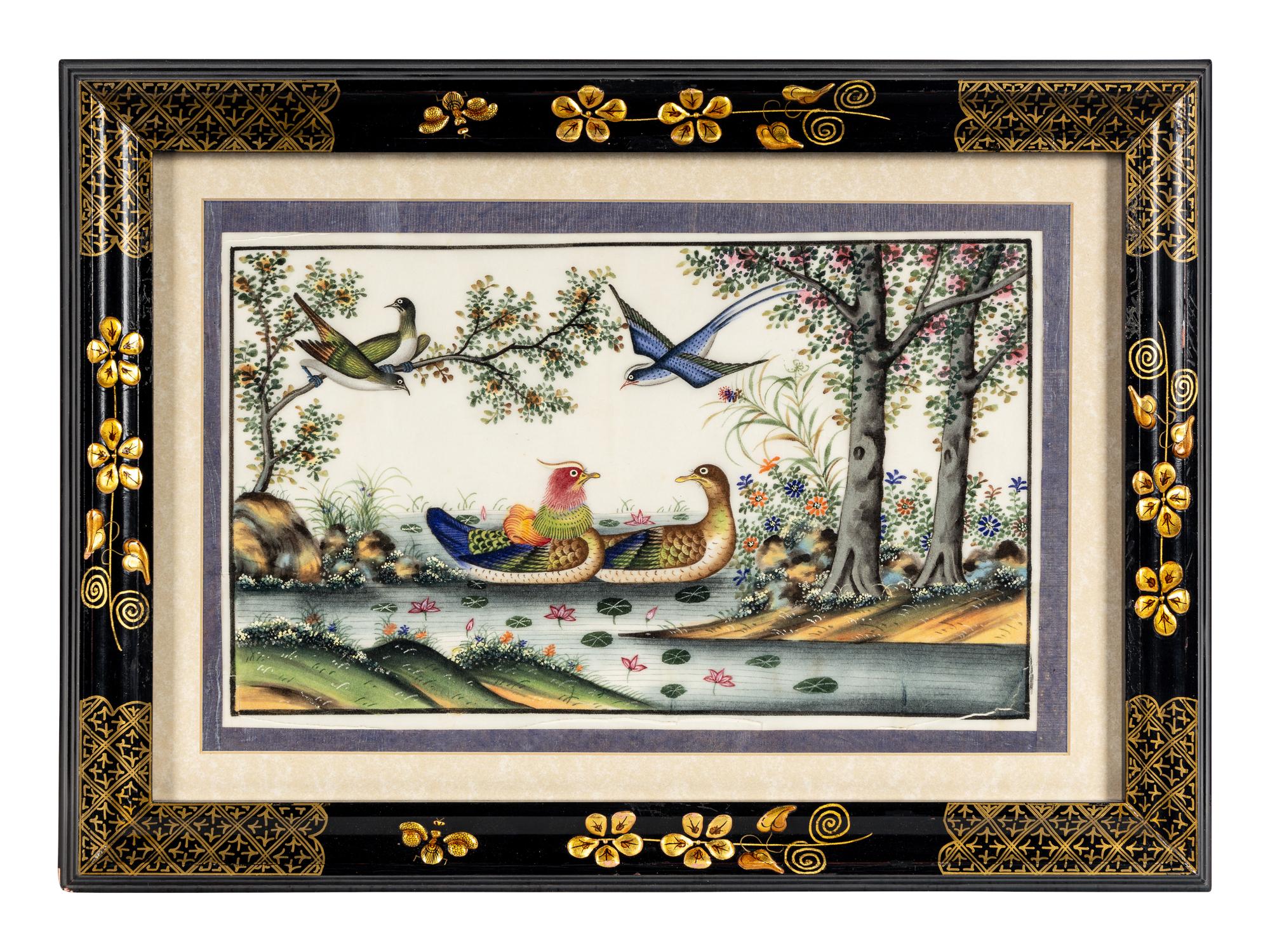 A Group of Six Chinese Export Pith Paintings